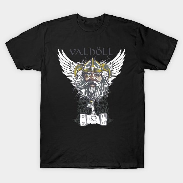 Viking Valhalla T-Shirt by positivedesigners